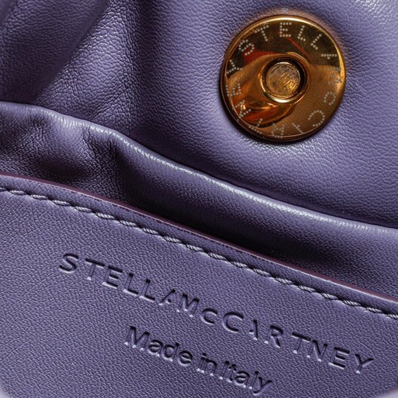 Stella McCartney Puffy Frayme Shoulder Bag in Grape - Picture 12 of 15
